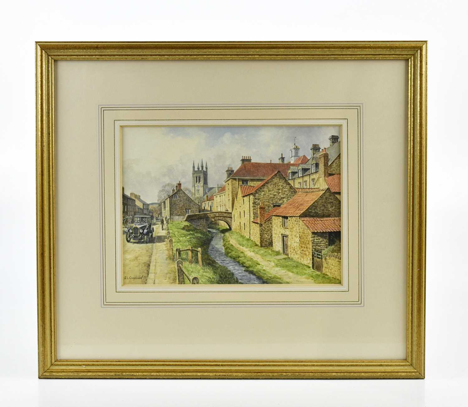 Lot 18 - J L CHAPMAN (20TH CENTURY); gouache, 'Helmsley,...