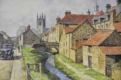 Lot 18 - J L CHAPMAN (20TH CENTURY); gouache, 'Helmsley,...