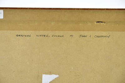 Lot 19 - J L CHAPMAN (20TH CENTURY); watercolour, 'The...
