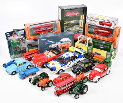 Lot 1470 - A large collection of diecast model vehicles...