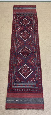 Lot 543 - A Meshawani runner, 237 x 59cm