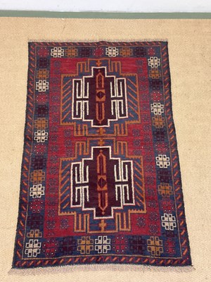 Lot 546 - A Baluchi rug, 136 x 83cm.