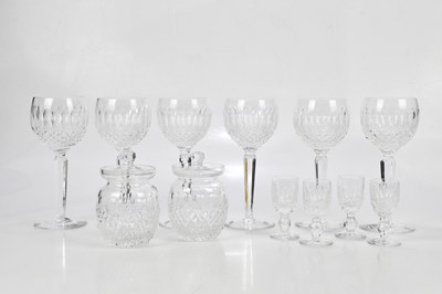 Lot 2618 - WATERFORD; a set of six hock glasses, two jam...
