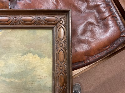 Lot 33 - N MOORE; 19th century oil on board, 'The...