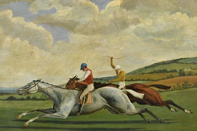 Lot 33 - N MOORE; 19th century oil on board, 'The...