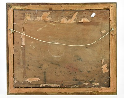 Lot 33 - N MOORE; 19th century oil on board, 'The...