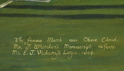 Lot 33 - N MOORE; 19th century oil on board, 'The...