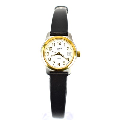 Lot 1072 - TISSOT; a ladies' wristwatch, model no....