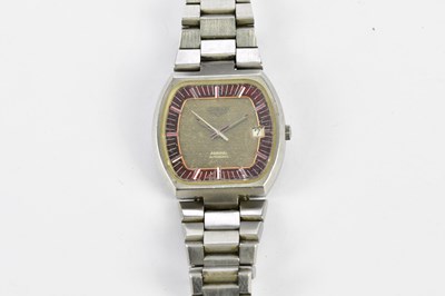 Lot 615 - LONGINES; a gentleman's stainless steel 1970s...