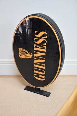 Lot 1266 - An illuminated advertising Guinness sign, 85cm.