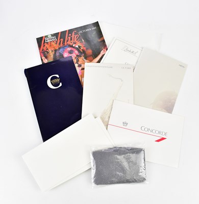 Lot 1713 - CONCORDE INTEREST; a Concorde flight...
