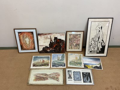 Lot 216 - RON WOOD; a collection of paintings including...