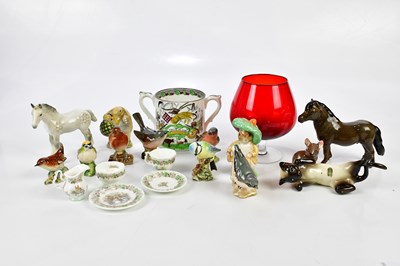 Lot 2737 - A small collection of ceramic figures...