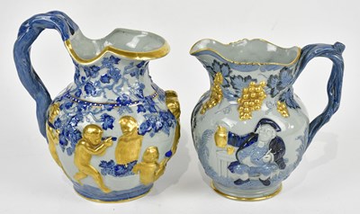 Lot 2796 - COPELAND SPODE; a 'Florentine' pattern ewer,...