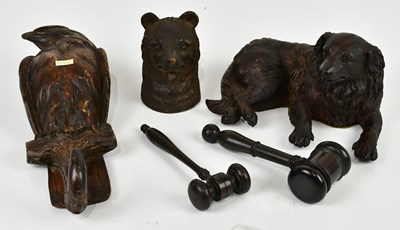 Lot 1301 - A Black Forest coat hanger modelled as an...