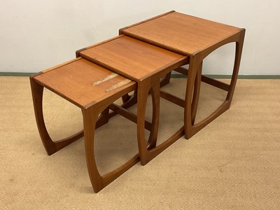 Lot 690 - SUNELM; a nest of three mid 20th century teak...