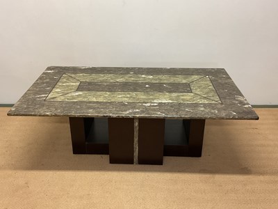 Lot 662 - A late 20th century Italian green marble...