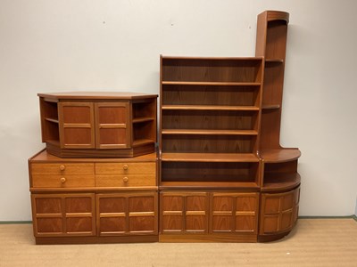 Lot 660 - NATHAN; four mid 20th century teak units,...