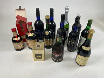 Lot 715 - MIXED BOTTLES; a quantity of assorted alcohol,...