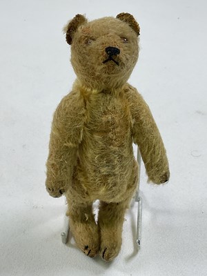 Lot 64 - A small vintage mohair Teddy bear with glass...