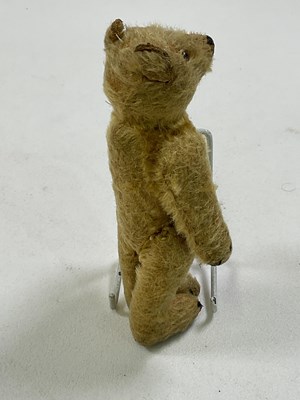 Lot 64 - A small vintage mohair Teddy bear with glass...
