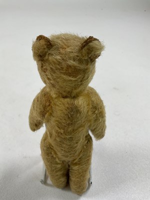 Lot 64 - A small vintage mohair Teddy bear with glass...
