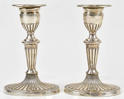 Lot 2083 - A pair of Edward VII hallmarked silver...