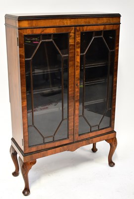 Lot 47 - A 1940s mahogany astragal glazed display...