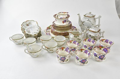 Lot 2845 - CAULDON CHINA; a part tea service and a...