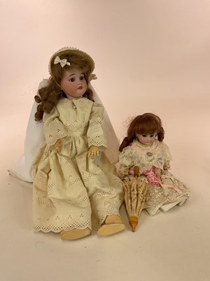 Lot 360 - ARMAND MARSEILLE; a bisque headed doll, AM 2/0...