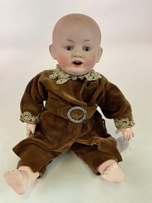 Lot 365 - A Franz Schmidt bisque head doll with open...