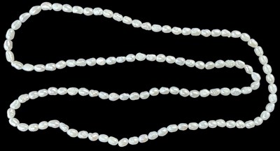 Lot 1457 - A single strand of seed pearls, length approx...