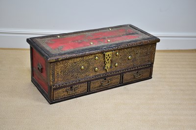 Lot 1005 - An early 20th century Zanzibar chest with...