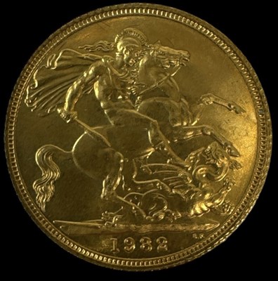 Lot 1572 - An Elizabeth II 1982 cased full sovereign.