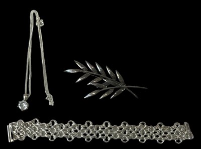 Lot 1540 - A Danish sterling silver brooch modelled as a...