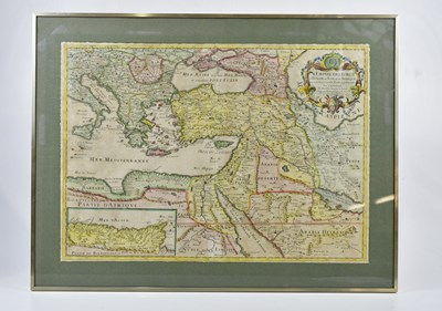 Lot 1581 - A 17th century hand coloured map, L'Empire Des...