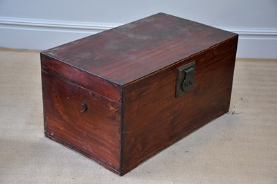 Lot 1119 - A modern Chinese stained camphorwood blanket...