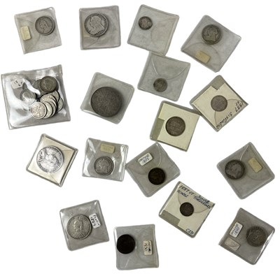 Lot 1622 - A group of GB coinage including shillings,...