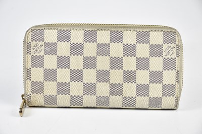 Lot 822 - LOUIS VUITTON; a Damier Azure Portefeuille...