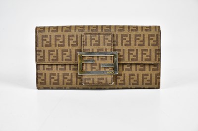 Lot 862 - FENDI; a coated canvas monogram FF vintage...