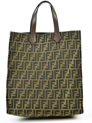 Lot 703 - FENDI; an unused monogram canvas Zucca tote...