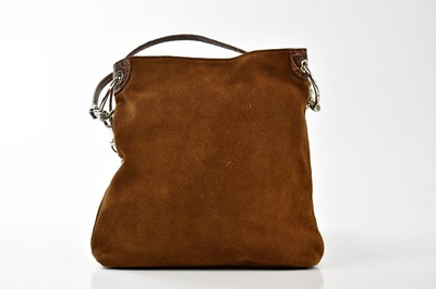 Lot 786 - LITTLE LIFFNER; a suede chestnut brown handbag...