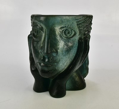 Lot 2142 - DAUM; a contemporary pâte-de-verre glass...