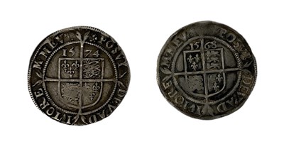 Lot 1627 - An Elizabeth I sixpence dated 1568 and another...