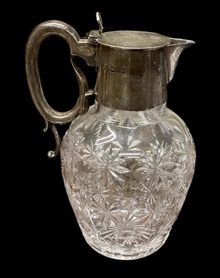Lot 1330 - An Edward VII hallmarked silver mounted cut...