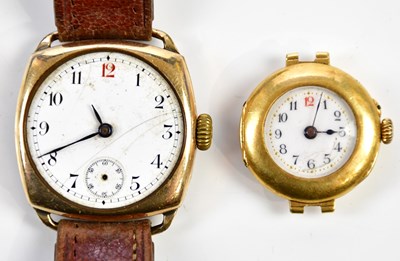 Lot 634 - An 18ct gold cased lady's wristwatch, the...