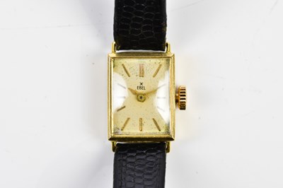 Lot 603 - EBEL; a lady's 18ct gold cased wristwatch, the...
