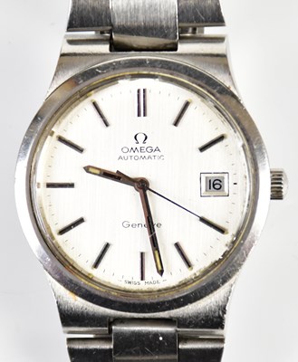 Lot 624 - OMEGA; a gentleman's automatic stainless steel...