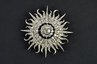 Lot 424 - A fine and large yellow and white metal...