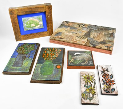 Lot 2666 - A contemporary studio pottery wall plaque,...